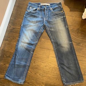 Big Star Blue Jeans Straight Leg Size 36 Waist